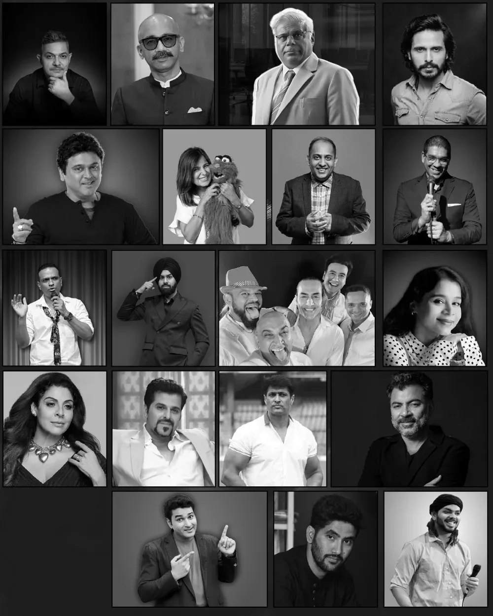Ashish Vidyarthi, Neelesh Misra, Vijay Vikram Singh, Salil Ankola, Ali Asgar, Kranti Prakash Jha, Danish Hussain, TanAZ Iirani,Bhaktyar Iraniand other artists represented by The Entertainment Factory.